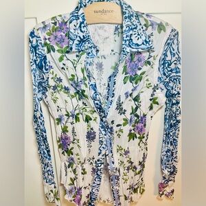 New! Cino-Forget Me Knot Shirt Sundance Retail $118
